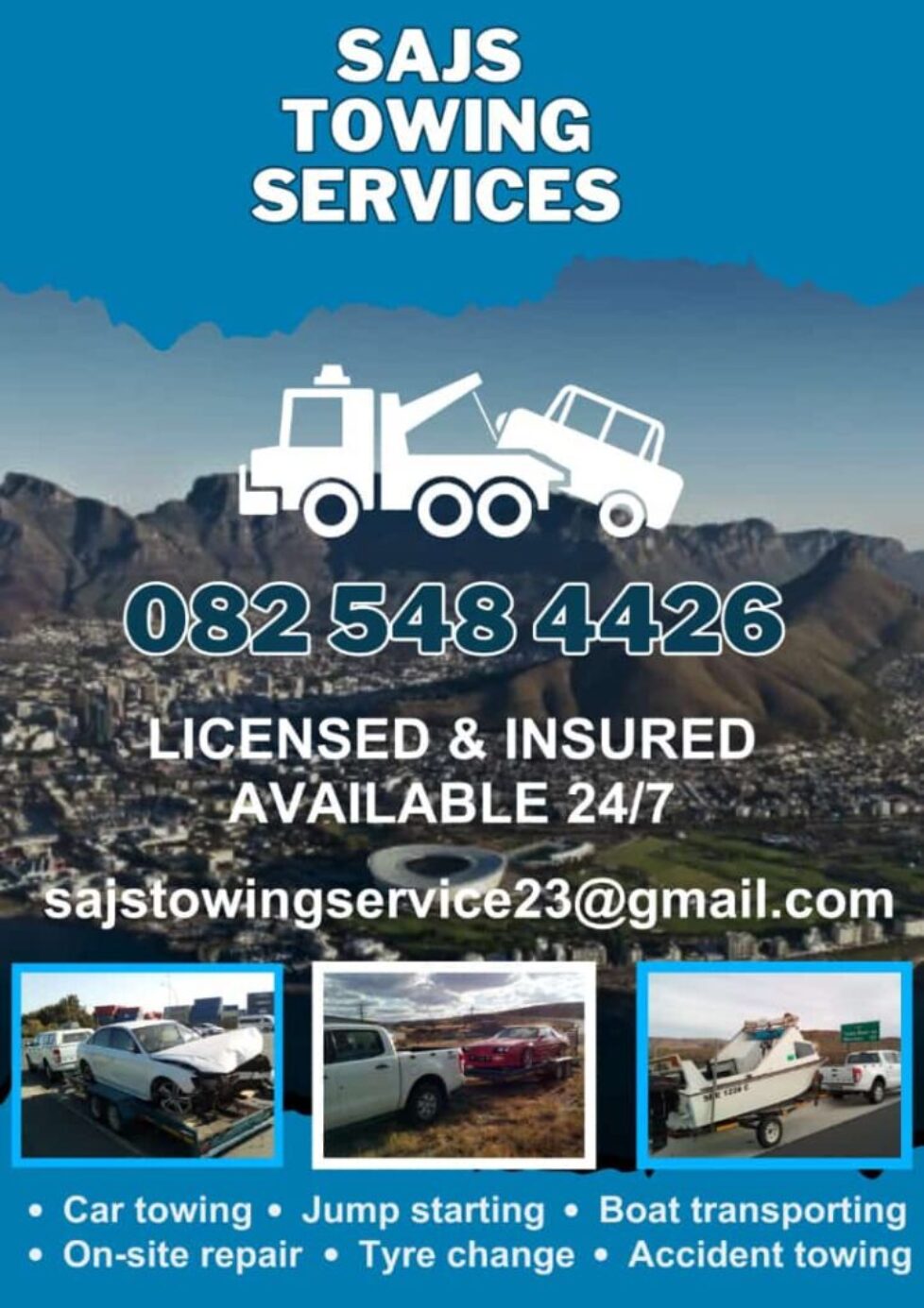 Sajs towing service and Logistics Cape Town